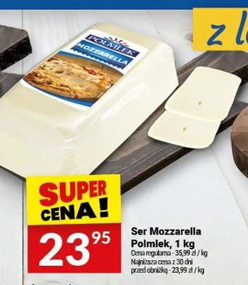 Ser Mozzarella Polmlek promocja w Twój Market
