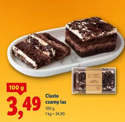 Ciasto czarny las promocja w Lidl
