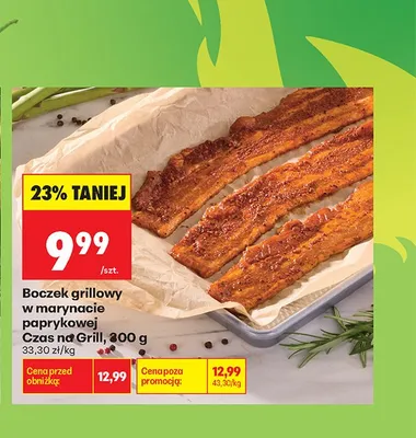 Boczek grillowy w marynacie paprykowej Czas na Grill promocja w Biedronka