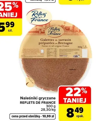 Naleśniki gryczane Reflets de France promocja w Carrefour