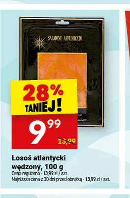 Łosoś atlantycki wędzony promocja w Twój Market