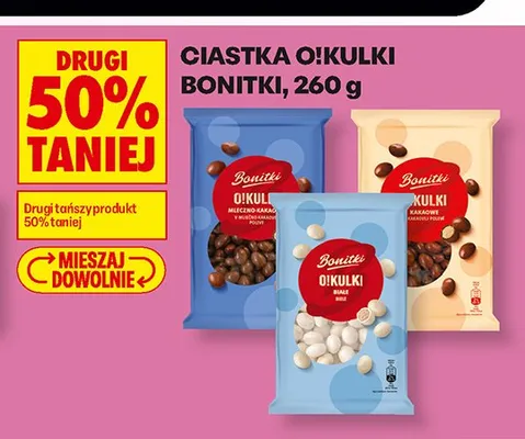 Ciastka O!Kulki Bonitki mleczno-kakaowe promocja w Biedronka