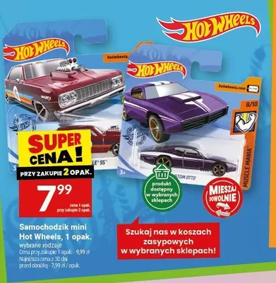 Samochodzik mini Hot Wheels promocja w Twój Market