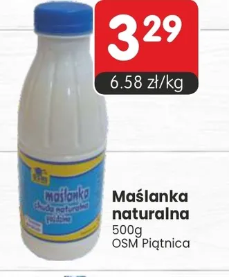 Maślanka naturalna promocja w Market Point