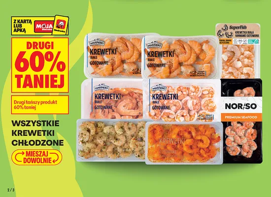 Krewetki gotowane w marynacie słodkie chili Marinero promocja w Biedronka