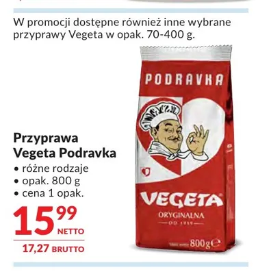 Przyprawa Vegeta Podravka promocja w Makro