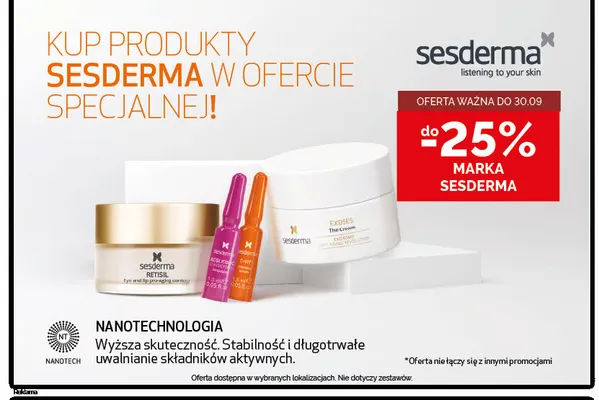 Produkty Sesderma promocja w Ziko Dermo