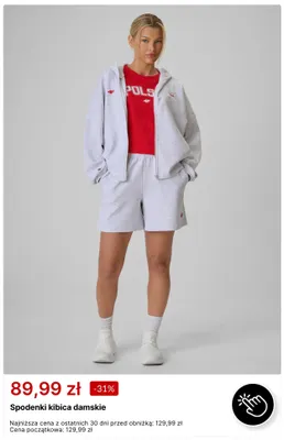 Spodenki kibica damskie 4F promocja w 4F