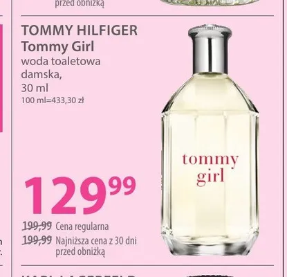 Woda toaletowa damska TOMMY HILFIGER Tommy Girl promocja w Hebe
