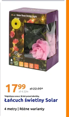 Łańcuch świetlny Solar Rose String Light 4 m promocja w Action