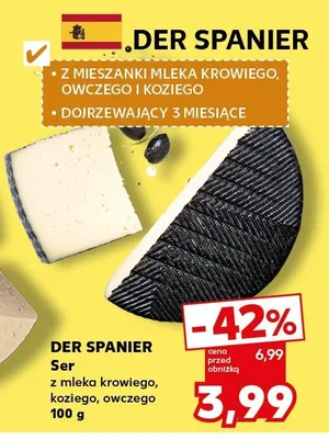 Ser z mleka krowiego, koziego, owczego promocja w Kaufland