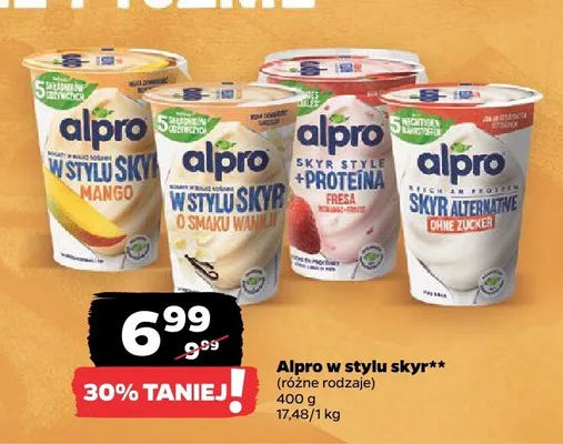Jogurt Alpro w stylu skyr Mango promocja w Netto