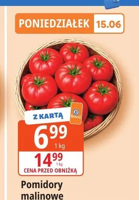 Pomidory malinowe promocja w Leclerc