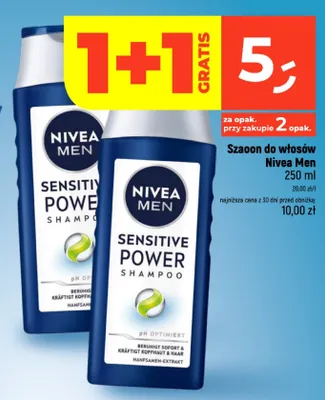 Szampon do włosów Nivea Men Sensitive Power promocja w Dealz