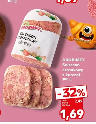 Salceson czosnkowy z kurcząt Drobimex promocja w Kaufland