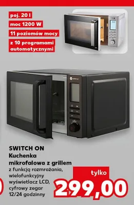 Kuchenka mikrofalowa z grillem Switch On promocja w Kaufland