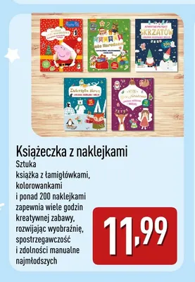 Książeczka z naklejkami promocja w Aldi