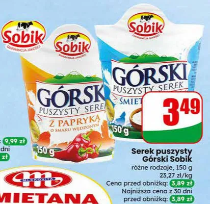 Serek puszysty promocja w Dino