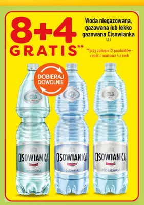 Woda gazowana Cisowianka promocja w POLOmarket