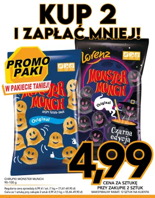 Chrupki Monster Munch Original Lorenz promocja w Kupiec