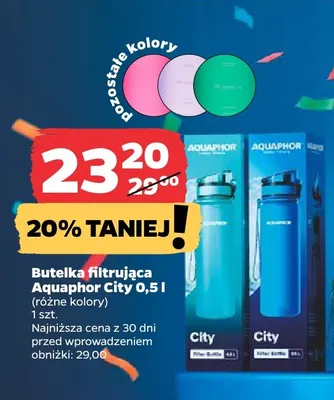 Butelka filtrująca Aquaphor City 0,5 l promocja w Netto
