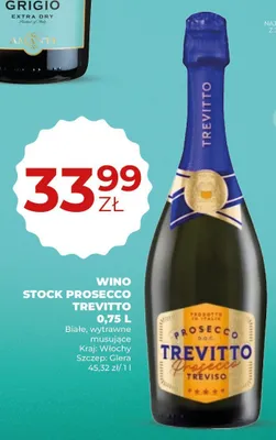 Wino Stock Prosecco Trevitto promocja w Duży Ben