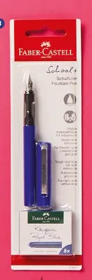Pióro wieczne Faber-Castell School+ z 6 nabojami promocja w Biedronka