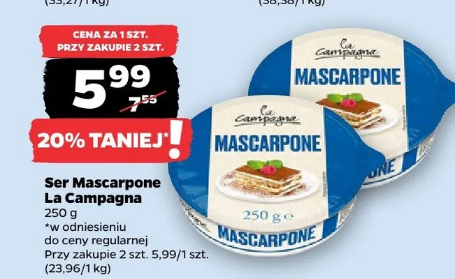 Ser Mascarpone La Campagna promocja w Netto