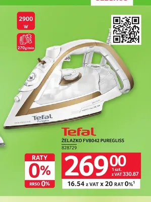Żelazko Tefal FV8042 Puregliss promocja w Selgros