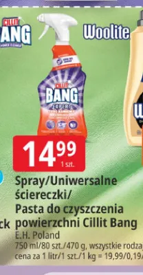 Uniwersalne ściereczki do czyszczenia powierzchni Cillit Bang promocja w Leclerc