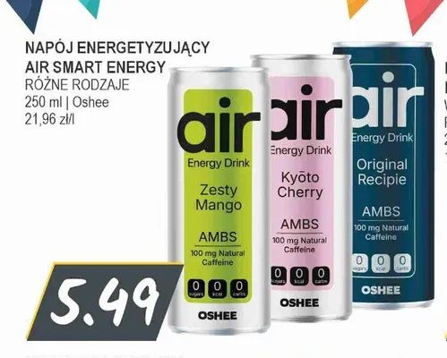 Napój energetyzujący Air Smart Energy Original Recipie promocja w Słoneczko