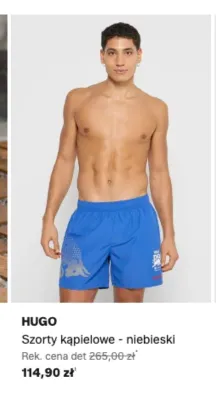 Szorty kąpielowe HUGO niebieskie promocja w Lounge by Zalando