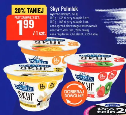Jogurt Skyr Polmlek waniliowy promocja w POLOmarket