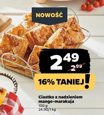 Ciastko z nadzieniem mango-marakuja promocja w Netto