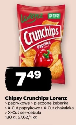 Chipsy Crunchips Lorenz X-Cut paprykowe promocja w Netto