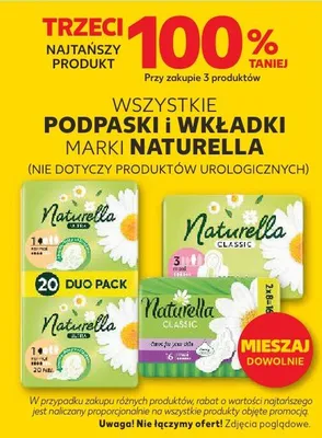 Podpaski i wkładki Classic promocja w Kaufland