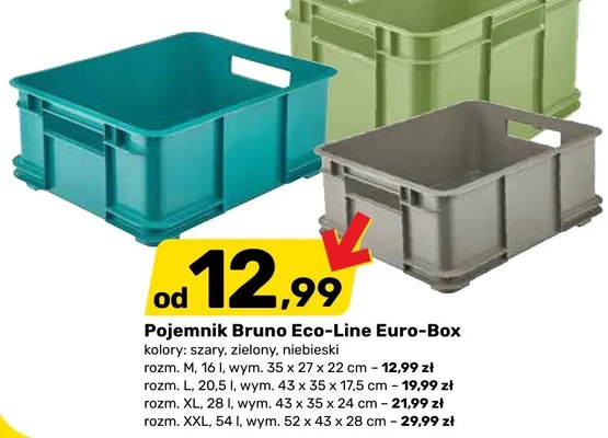 Pojemnik Bruno Eco-Line Euro-Box promocja w Bricomarche