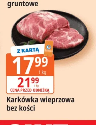 Karkówka wieprzowa bez kości promocja w Leclerc