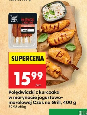 Polędwiczki z kurczaka w marynacie jogurtowo-morelowej Czas na Grill promocja w Biedronka
