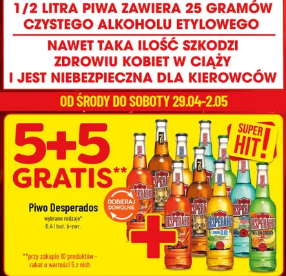 Piwo Desperados wybrane rodzaje promocja w POLOmarket