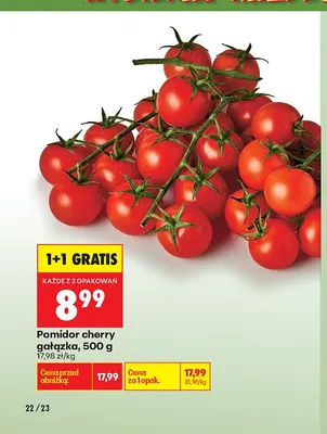 Pomidor cherry gałązka promocja w Biedronka