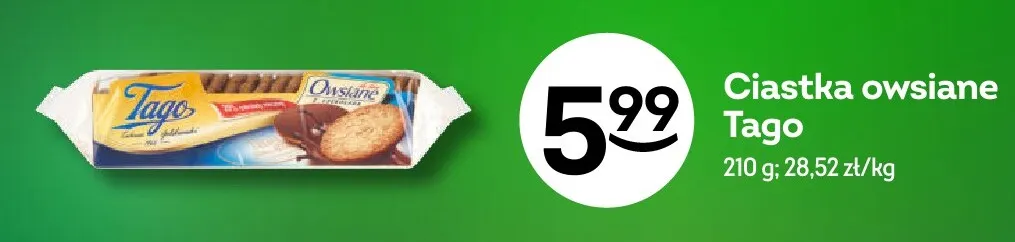 Ciastka owsiane Glutenex promocja w Żabka