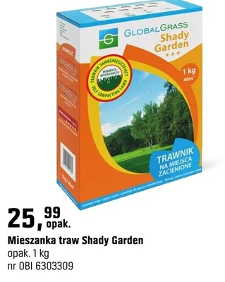 Mieszanka traw Shady Garden promocja w OBI