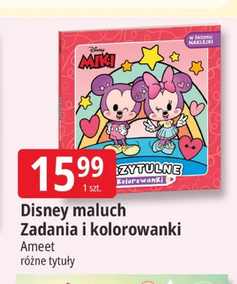 Książka Disney maluch Zadania i kolorowanki promocja w Leclerc