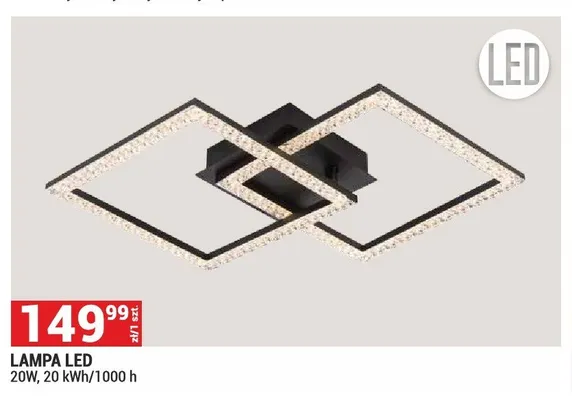 Lampa sufitowa LED 20W promocja w Merkury Market