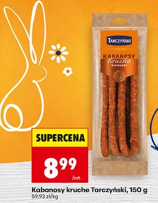 Kabanosy kruche promocja w Biedronka