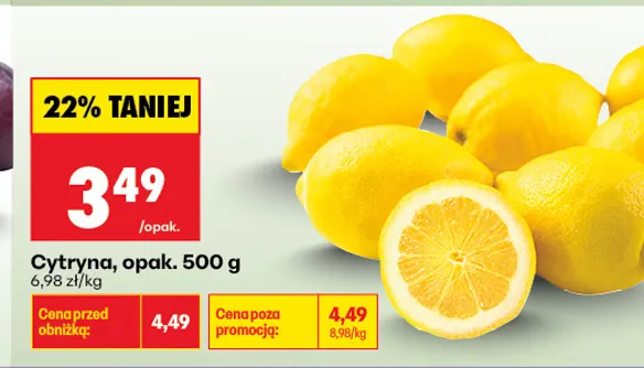 Cytryna promocja w Biedronka