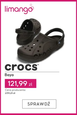 Klapki crocs Baya promocja w Limango