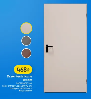 Drzwi techniczne Axiom  promocja w Castorama