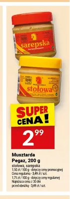 Musztarda sarepska Pegaz promocja w Twój Market